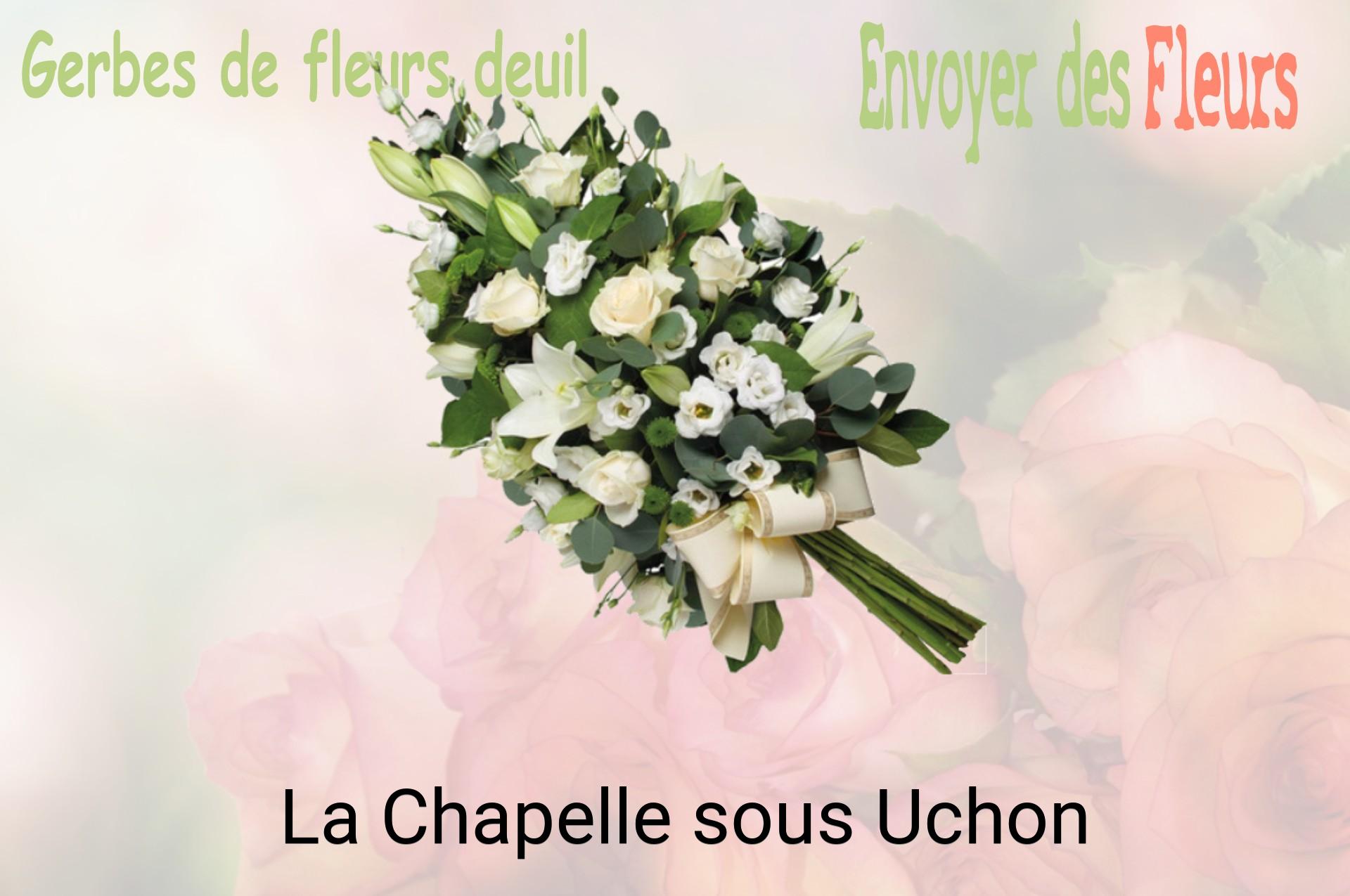 Gerbe de fleurs de deuil livrée à La Chapelle-sous-Uchon